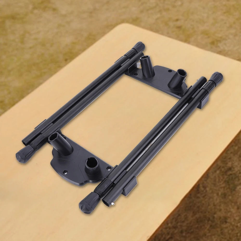 Folding Workbench Legs Metal Foldable Furniture Legs Adjustable Height Coffee Table Legs DIY Camping Equipment Outdoor Travel