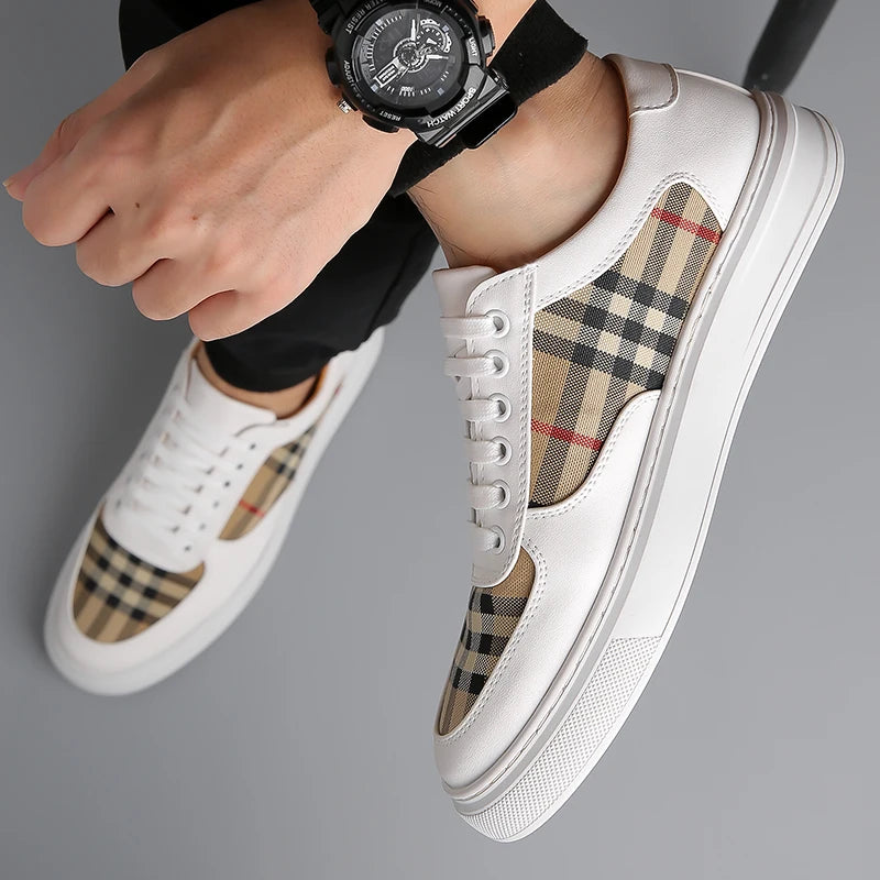 Men's White Shoes, Couple Casual Skate Shoes, Comfortable Sports Shoes, Light Walking Women's Tennis Shoes for 2025
