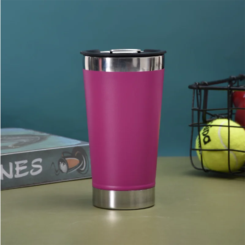 437ml Beer Cups Thermal Cup With Bottle Opener Lid Stainless Steel Thermos Bottle For Tea Thermal Cups For Cold Beer Thermoses
