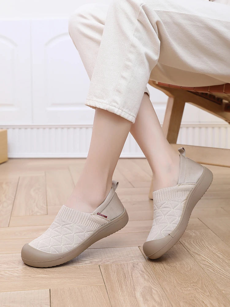 Women's casual sports shoes 2025 new multi-occasion can wear comfortable shoes light cloth home shoes