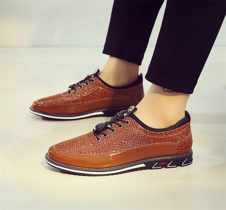 Men's Shoes Soft Bottom Soft Leather Casual Shoes New Spring Trendy Design Men's Footwear Men's Sports Shoe Zapatos Para Hombre
