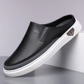 Men's Casual Slip On Shoes Soft Bottom Anti Slip Comfortable Trendy All Match Half Slippers Fashionable Flat Footwear-725