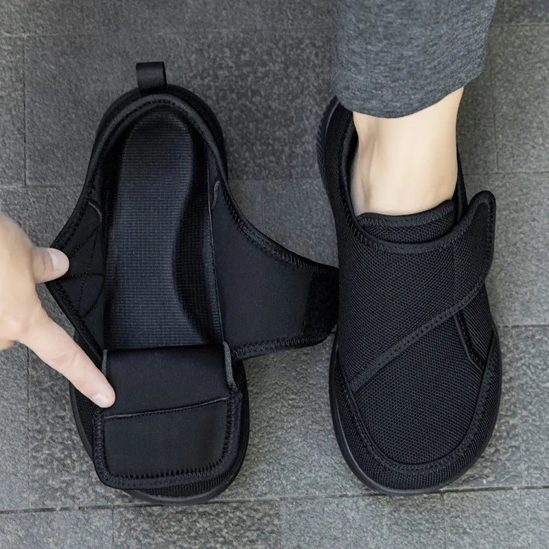 New Wide Toe Men's Barefoot Shoes Orthopedics Wide Feet Swollen Shoes Comfortable Diabetic Shoe Walking Shoes Men's Shoes