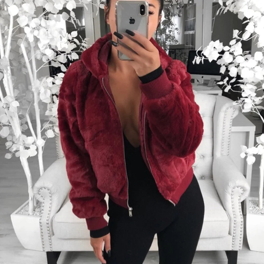 Hoodies Women Clothing Streetwear 2025 Autumn Winter Spring New Fashion Versatile Casual Solid Long Sleeves Coat for Female