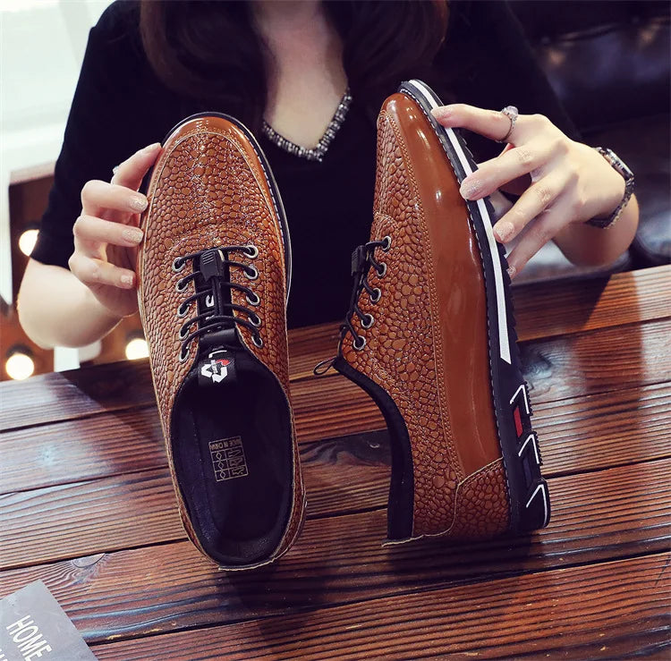Men's Shoes Soft Bottom Soft Leather Casual Shoes New Spring Trendy Design Men's Footwear Men's Sports Shoe Zapatos Para Hombre