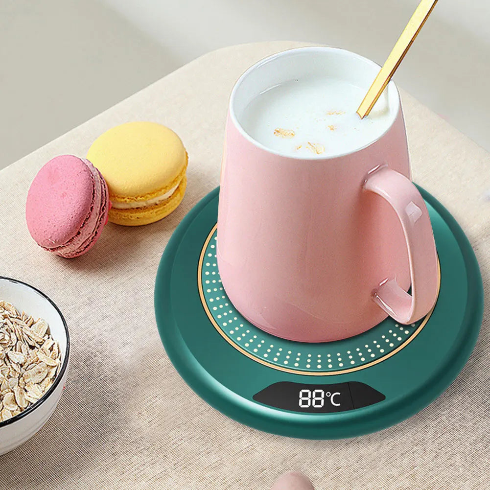 New USB Cup Warmer Coffee Mug Heating Coaster 3 Temperature Setting Thermostatic Hot Plate Milk Tea Water Heating Pad Cup Heater