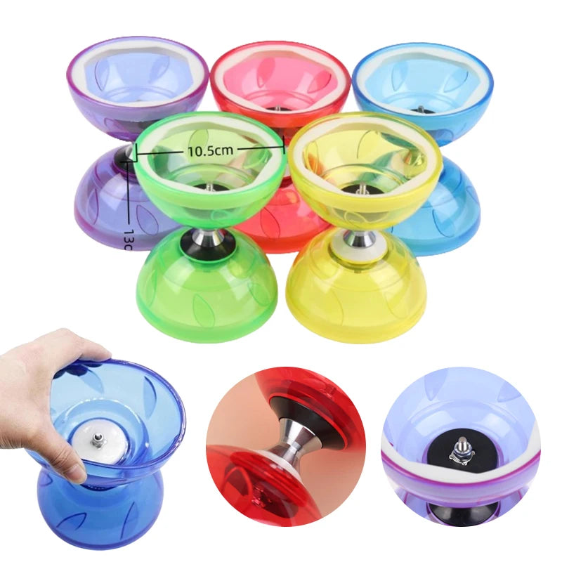 1set Portable Diabolo Chinese Yoyo Diabolo Set Professional Fitness Gear For Adults Kids Elderly Outdoor Indoor Agility Exercise