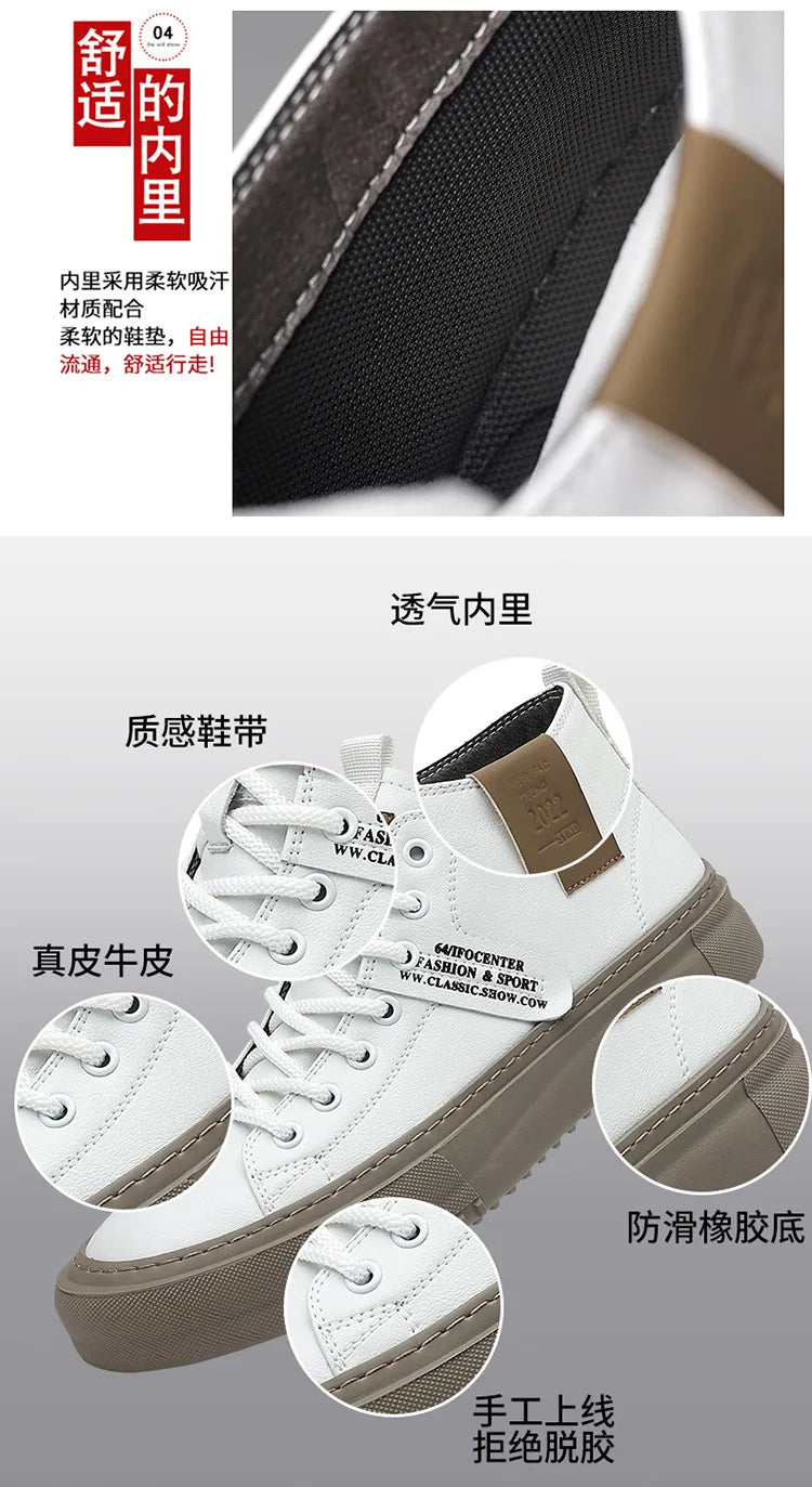 Men's Casual Sports Shoes, Fashionable, Retro, Classic, Handmade, Breathable and Warm, Suitable for All Seasons, Hiking Shoes