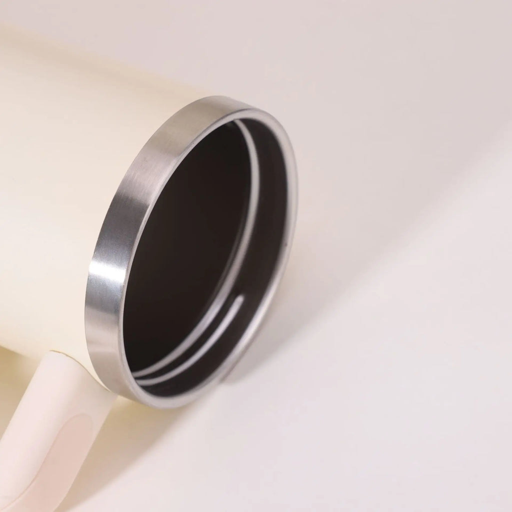 14oz New Double-layer Vacuum Car Cup Large Capacity 304 Stainless Steel Thermal Insulation Cup with Portable Handle Water Cup