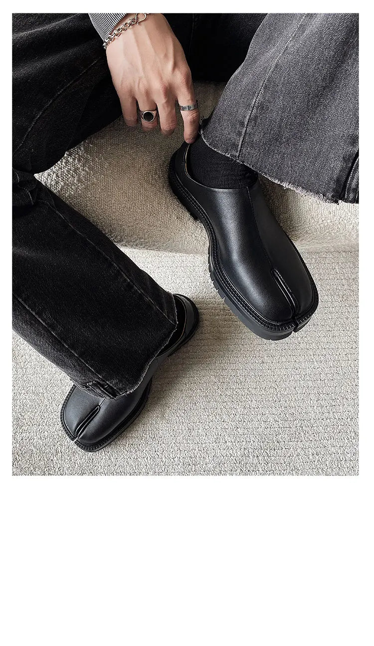 Shoes for Men Women Genuine Leather Classic Split Toe Shoes Casual Shoes Unisex Flat Shoe Comfortable Design Men Shoe Zapatos