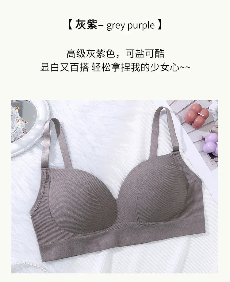 Sexy Women Bra Panties Set G-String Sports Bra Crop Top Seamless Underwear Fitness Bra Top Thongs Female Lingerie Set Intimates