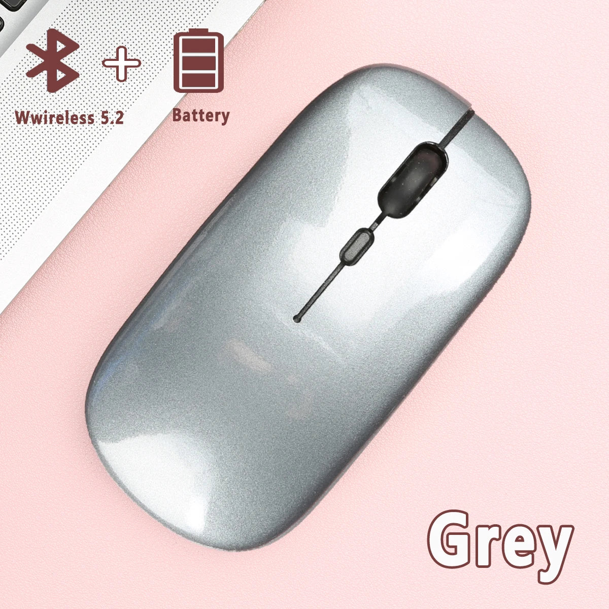 Wireless Bluetooth Mouse for Laptop Computer Bluetooth(BT 5.0) Battery Portable Mouse for Laptop MacBook Computer Tablet PC