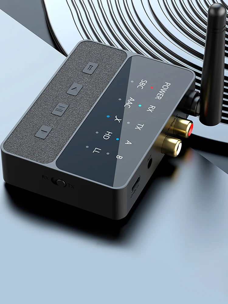 Bluetooth-Compatible 5.3 Wireless Stereo Receiver Transmitter 2 In 1 HIFI Stereo Adapter Wireless Audio Dongle for Speaker TV PC