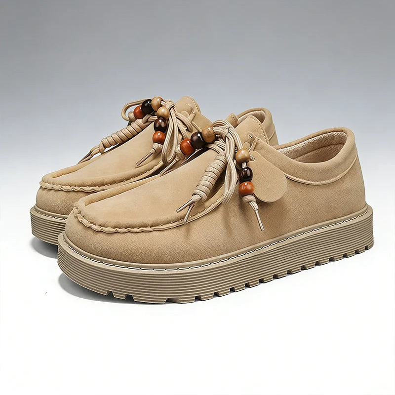 Men's Loafers and Slip-on Suede Leather Shoes Man Fashion 2026 Walking Sneakers Lightweight Driving Shoes Zapatillas De Hombre