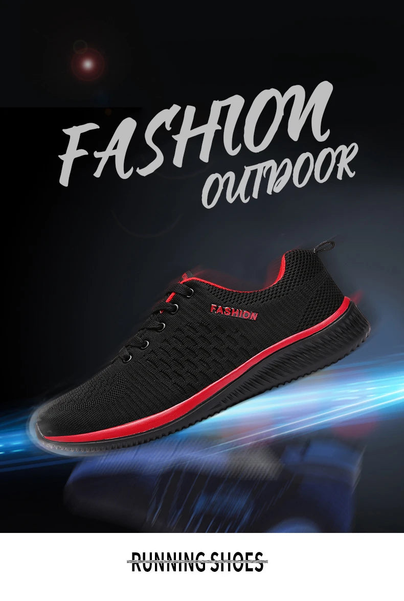Men Running Spring Autumn Walking Loafers Fashion Casual Sports Shoes Breathable Light Men's Outdoor Shoes Plus Size38-48