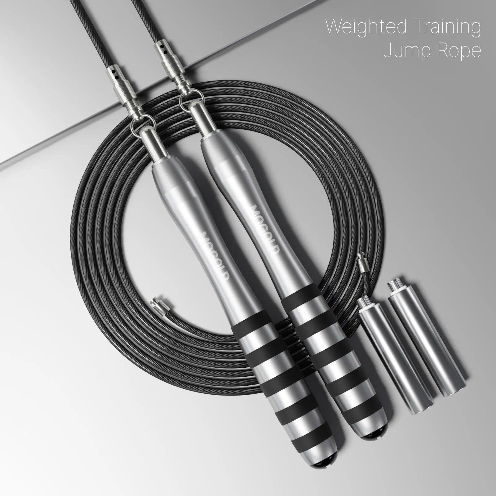 MOGOLD Premium Jump Rope Metal Wire Non-slip Handles Fitness Weight Loss Essential for Active Lifestyle
