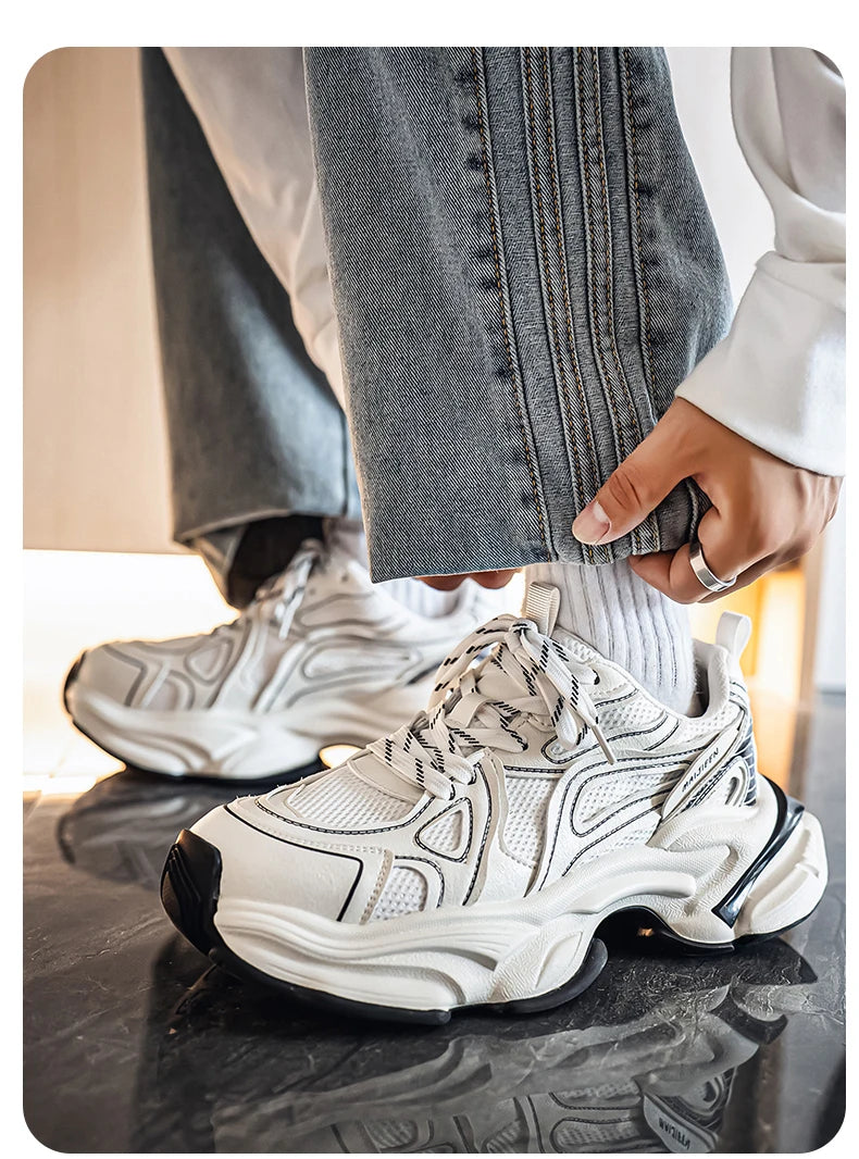 Men's Casual Sports Shoes New Arrivals for Autumn and Winter Retro Old-style Sneakers Anti-slip and Durable Sports Running Shoes
