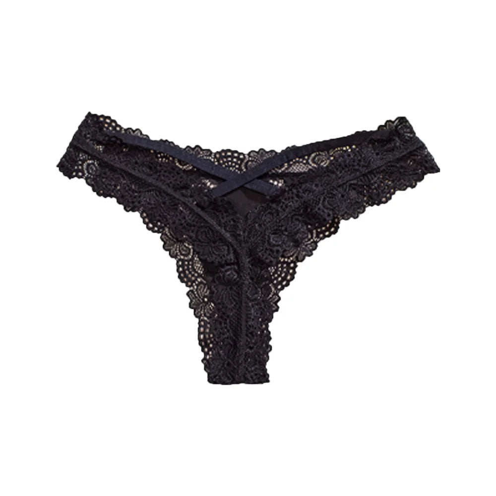 Lingerie Hollow Underwear Women Low Waist Breathable Lady Panties Seamless Briefs Lace Thong Girl Lady