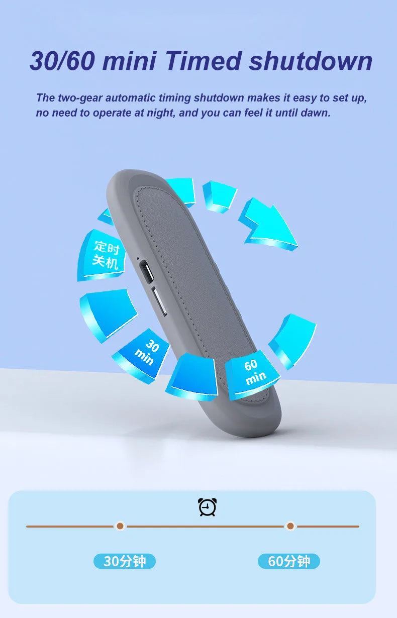 Bluetooth 5.4 Under Pillow Speaker Bone Conduction Speaker Noise Reduction Stereo Music Player with TF Card Slot Timed Shutdown
