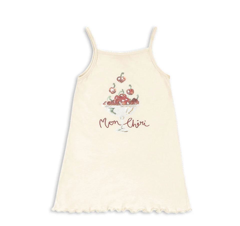 Summer Girls KS Same Style Homewear Collection Leopard Print Camisole Skirt Set Cute Pajama Vest Breathable Children's Sleepwear