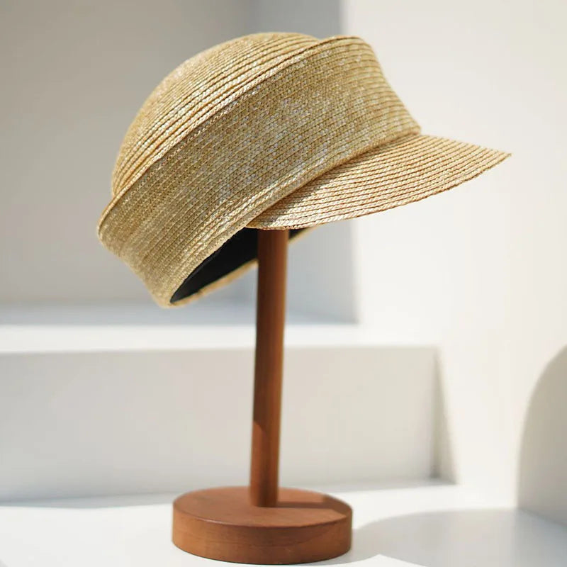 Summer Sun Woman Hat Irregularly Straw Hat Visor Hat Newsboy Hat Outdoor Activities Street Beach Travel Derby Hats Base