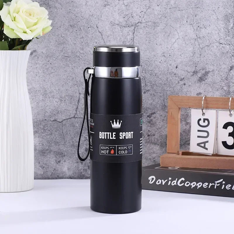 800ml Thermal Mug Double Wall 304 Stainless Steel Coffee Cup Vacuum Flask Thermos Water Bottle Tea Coffee Leak-proof Thermos Mug