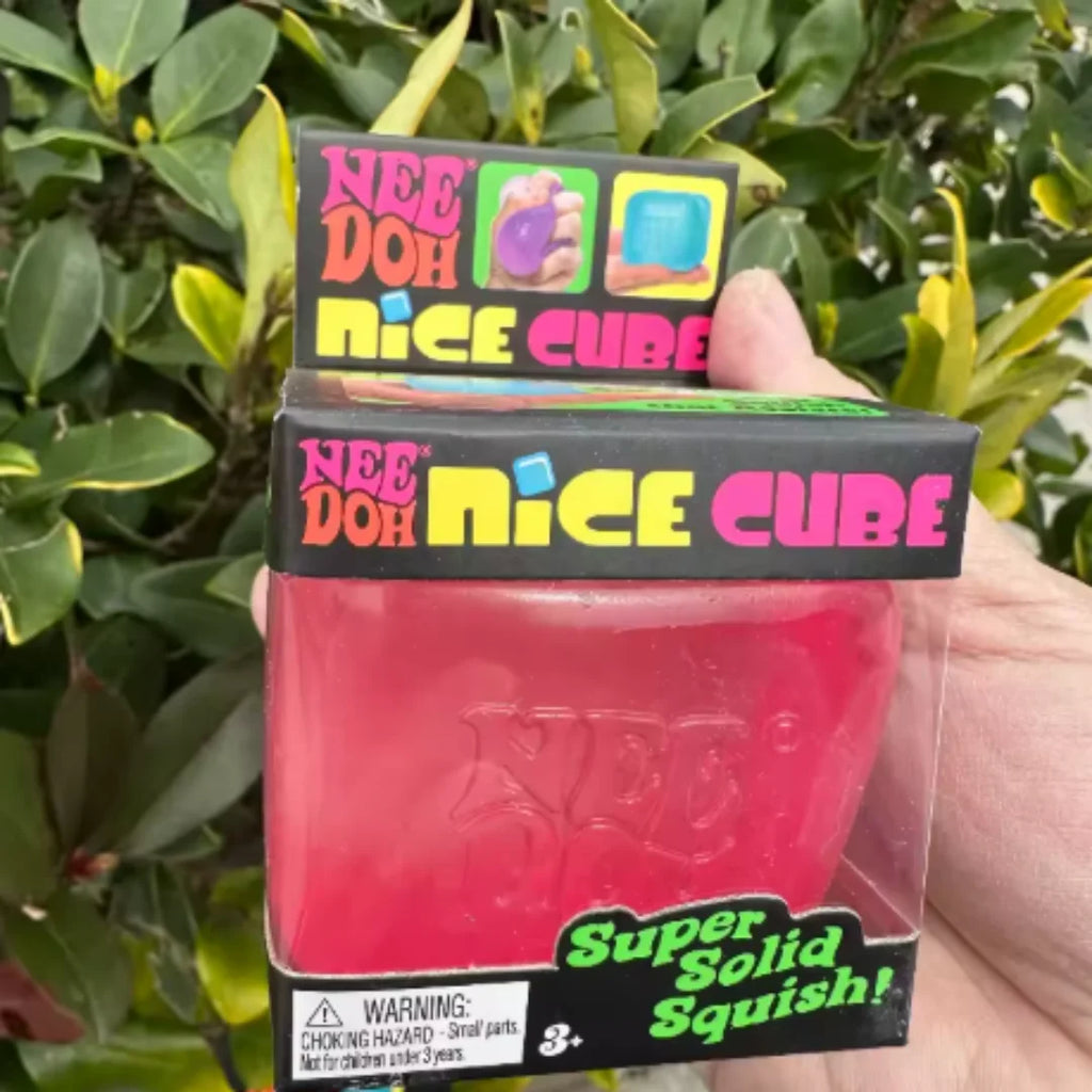 Needoh Nice Cube Sensory Stress Reliever Fidget Tool for Anxiety & Focus Desk Sensory Cube for Adults & Kids