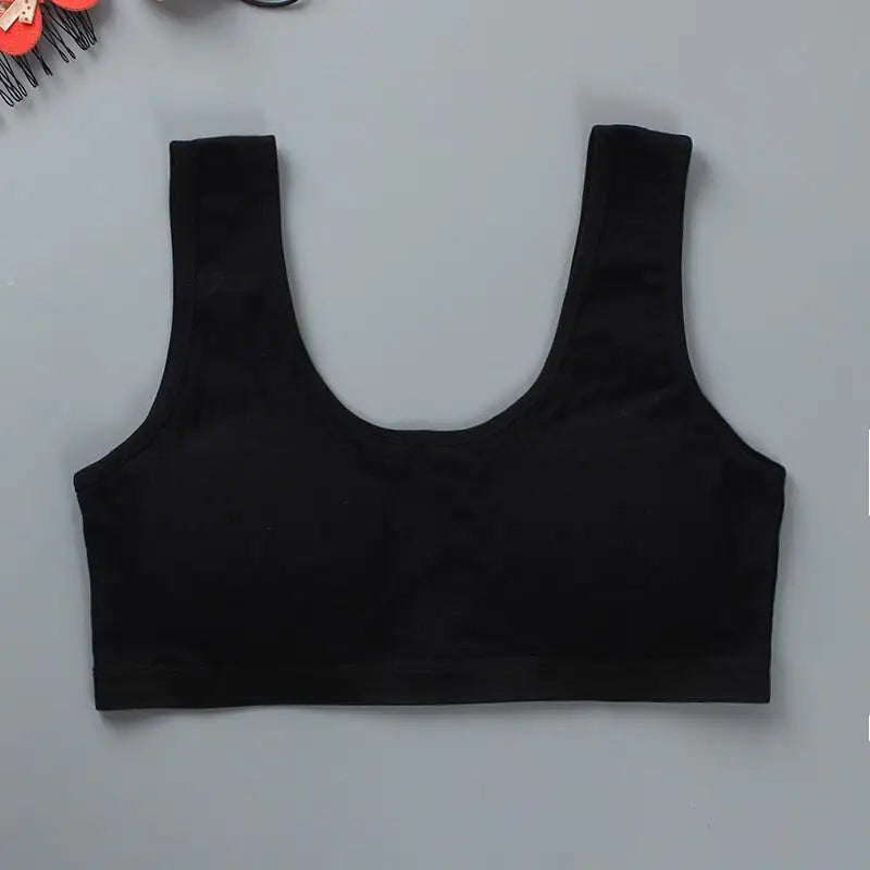 8-16Y Young Girls Bra Panties Set Solid Color Removeable Padded Children Underwear Training Bra Teenage Lingerie Kids Sport Bras