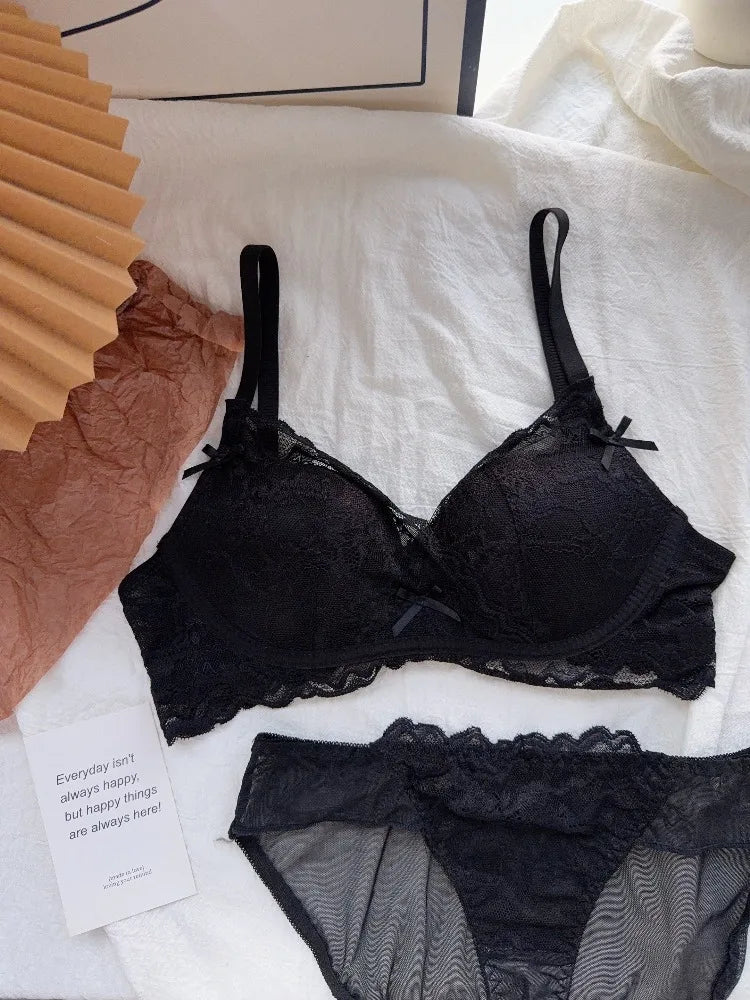 Cute Red Bra and Panty Set Women,Comfortable No Wire Push Up Lingerie,Sexy Bridal Wedding Lingerie Set,Girls Birthday Present