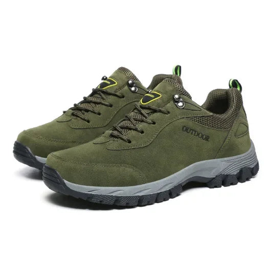 Men's Hiking Shoes Suede Leather Shoes for Men Outdoor Walking Footwear Climbing Hunting Male Sneakers New Ankle Boots Size 49