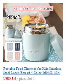 Portable Double Layer Thermal Mug Food Thermos For Tea With Heating Display Cup Stainless Steel Water Bottle Cups Of Hot