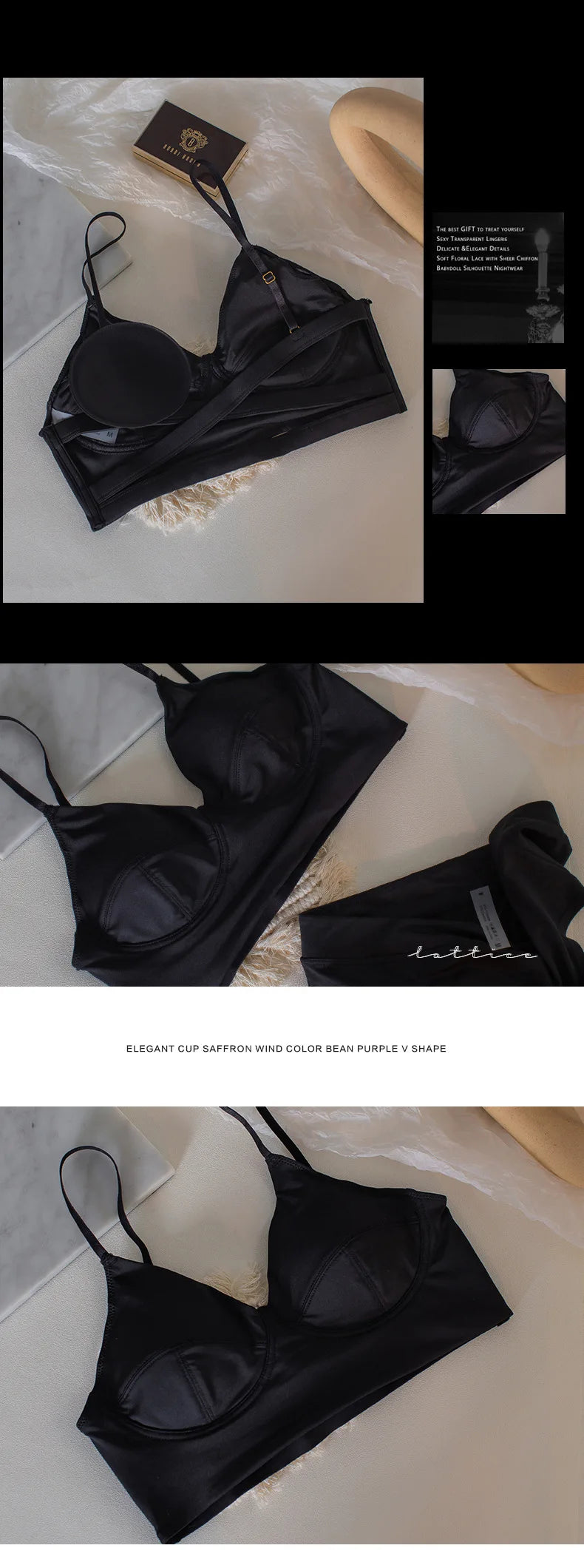 Women Casual Bra Set Elegant Ladies Plain Daily Lingerie Set Ladies Stretch Ventilate Bra and Panty Set Ladies Underwear