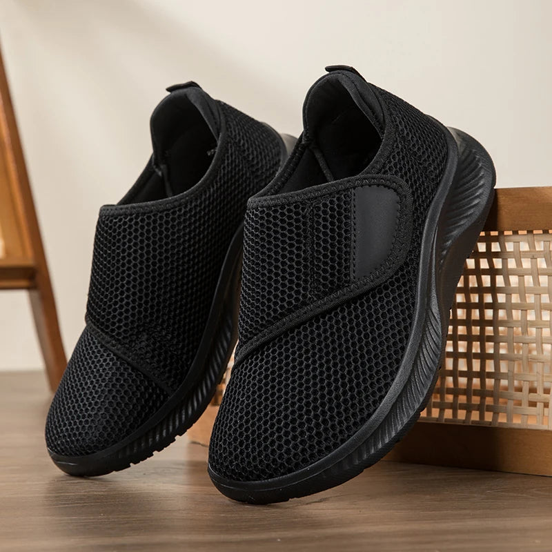 Wide Toe Box Walking Shoes Elderly Men Women Comfort Diabetic Shoes Swollen Foot Orthopedic Sneakers Thumb Eversion Pain Relif