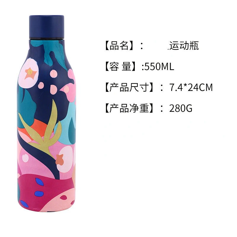 Cup Thermal Bottle for Coffee Travel Mug Insulated Tumbler School Water Bottle Stainless Steel Thermo Thermos Hot Themo Carry