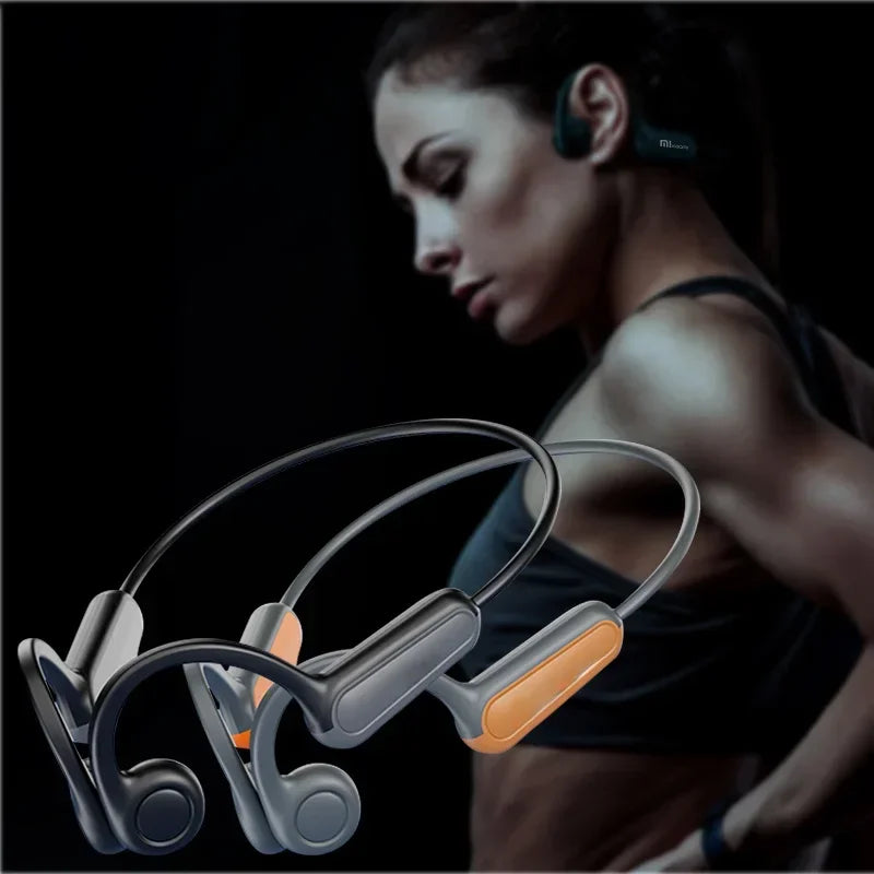 Bluetooth 5.3 Bone Conduction Earphones Sports Wireless Headphones Ear Hook Waterproof Headset For Driving Running New Design