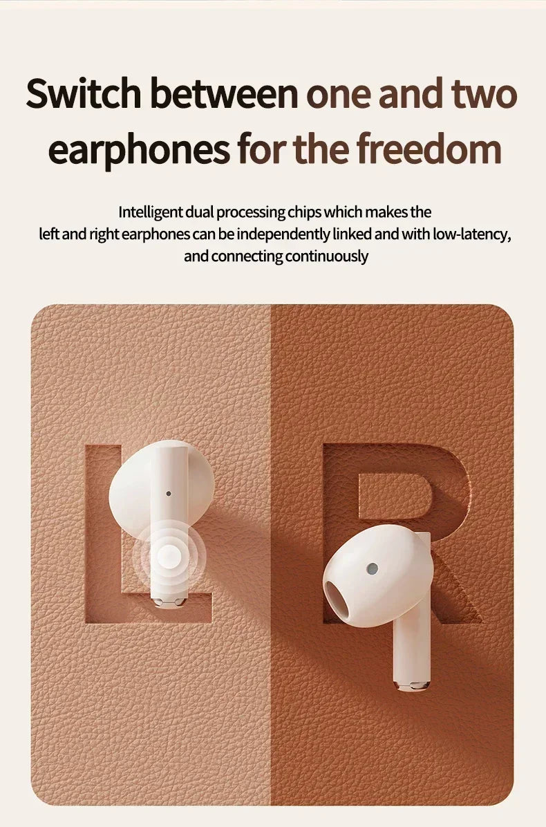 Bluetooth 5.3 Wireless Headphones Power LED Digital Display Endurance HiFi Gaming Headsets Waterproof Sports Earbuds for phones