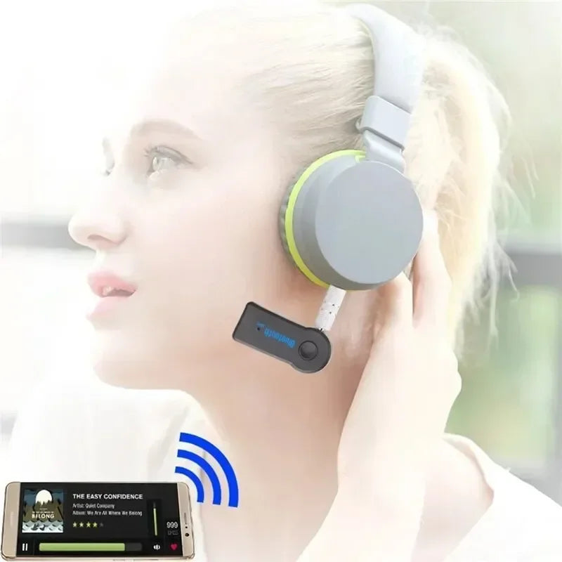 Wireless Bluetooth AUX Car Bluetooth 5.0 Receiver,3.5mm Socket Adapter,Audio Converter Mobile Phone Hands-Free Stereo