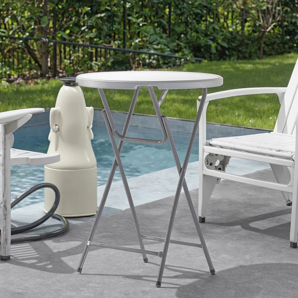 Folding Bistro Table For Outdoor Garden Dining & Hotel Use Foldable Plastic High Bar Table For Camping