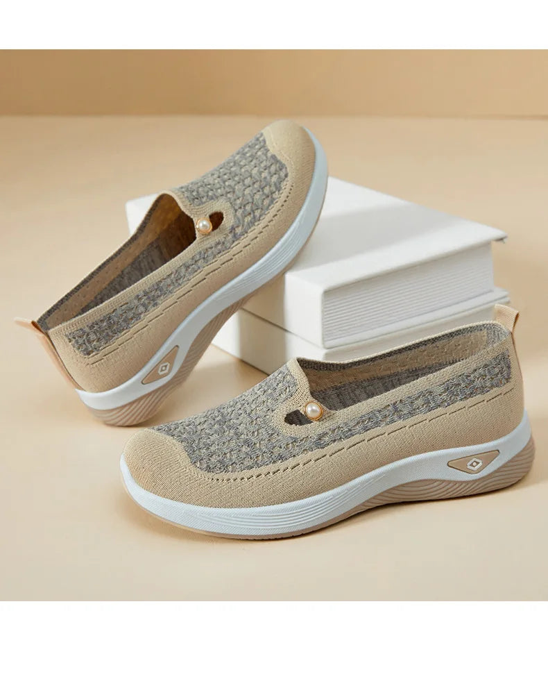 Shoes for women 2026 Spring Autumn hot casual shoes with soft soles lightweight single shoe for women breathable mother shoes