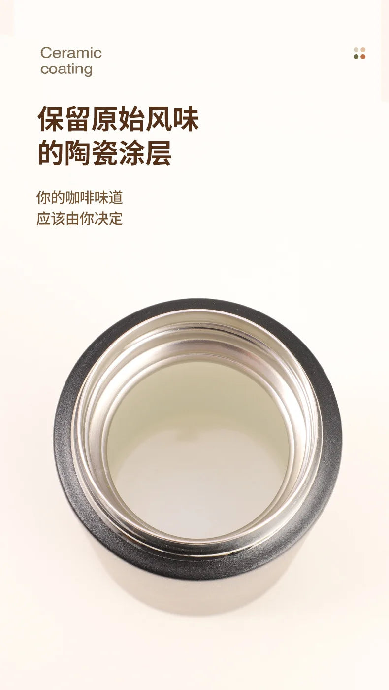 Ceramic Inner Capsule Cup High Quality Stainless Steel Travel Mug Thermal Coffee Cup