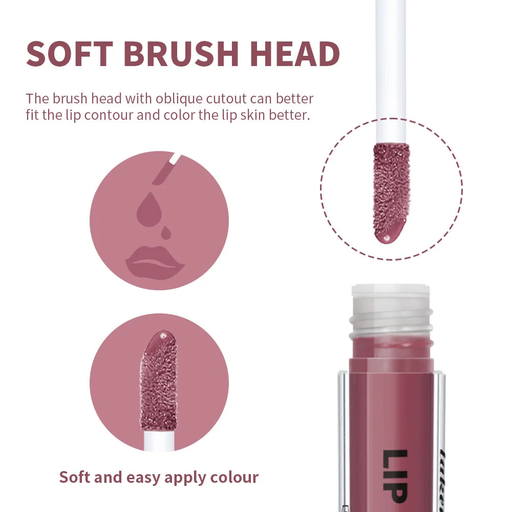 Lakerain Lip Gloss Butter  Long Lasting Non-stick  Beauty Waterproof Lip Stain Makeup Plumping Hydrating Lip Gloss Cosmetics