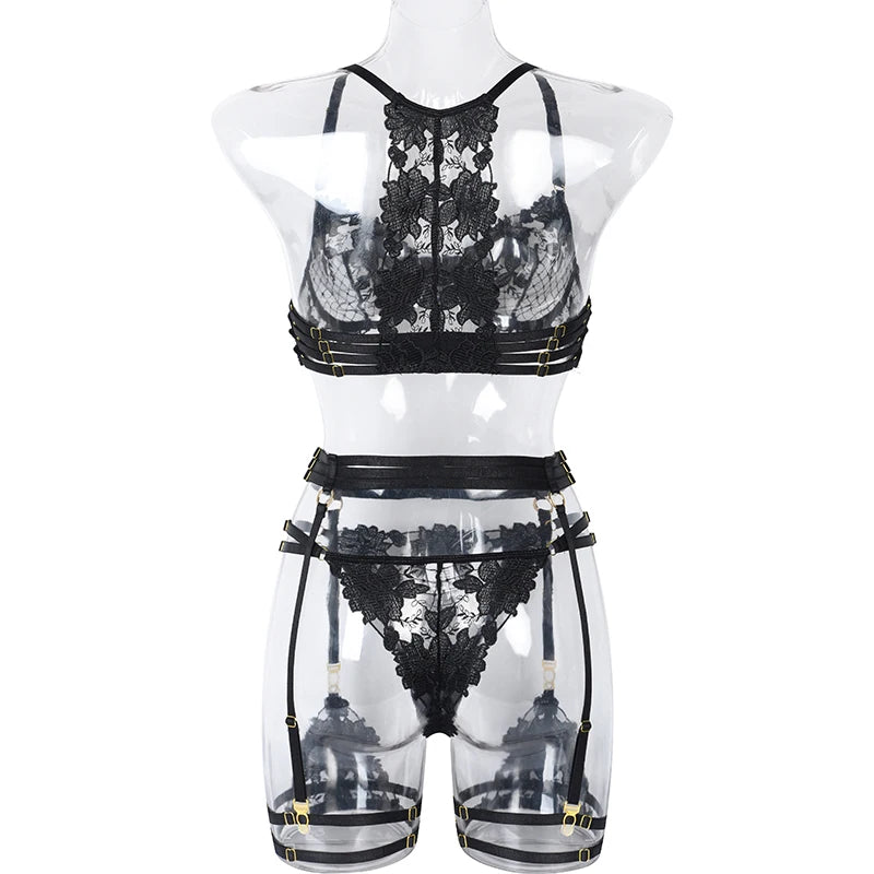 Lace Lingerie Women Bra and Panty Set Luxury Designer Underwear Lingerie Set Transparent Erotic Womens Underwear Sexy Porn Suits