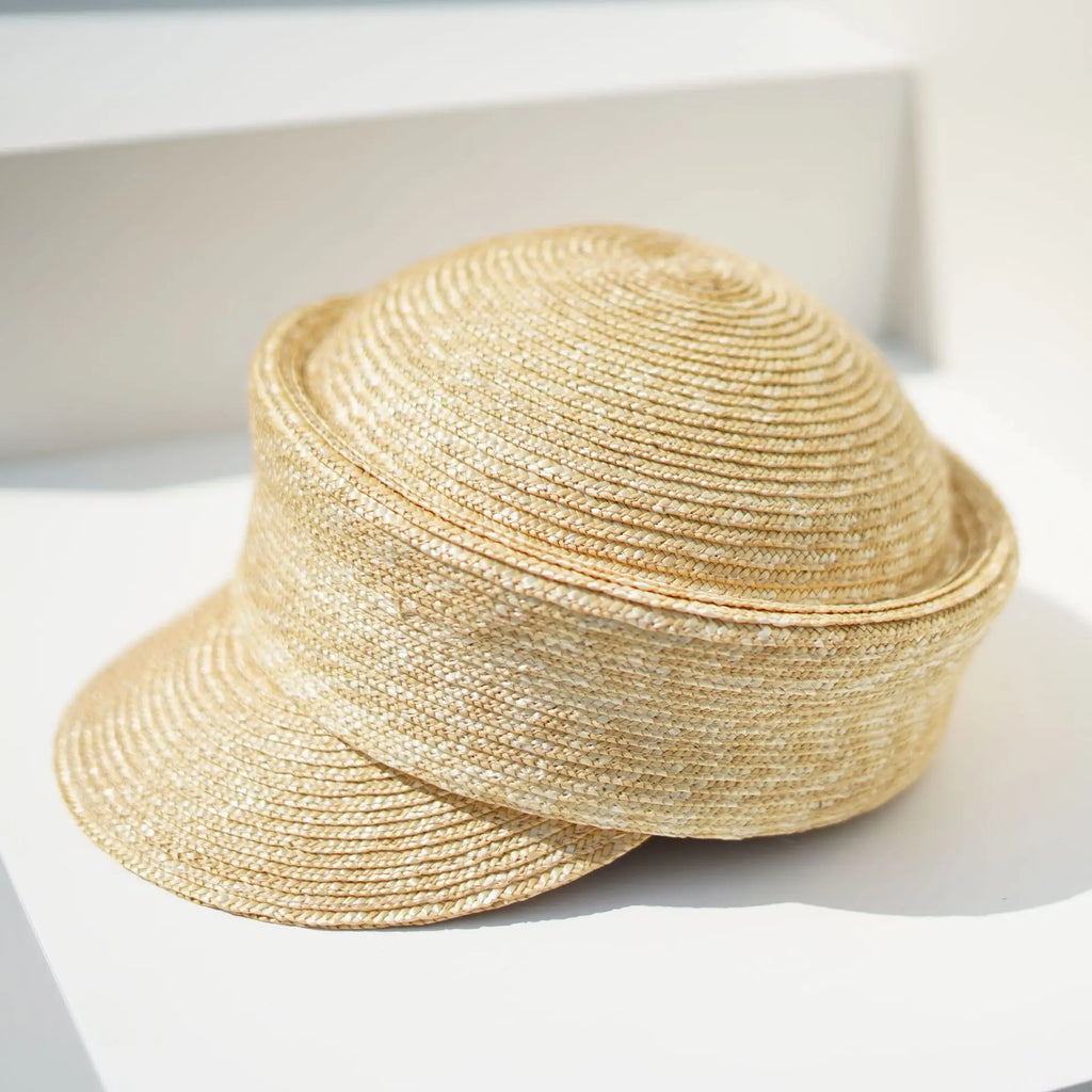 Summer Sun Woman Hat Irregularly Straw Hat Visor Hat Newsboy Hat Outdoor Activities Street Beach Travel Derby Hats Base