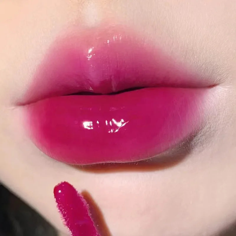 6 colors Light Glass-Like Lip Lacquer - Mirror Shine, Hydrating Formula; Smudge-Proof, Long-Wear, and Skin-Brightening