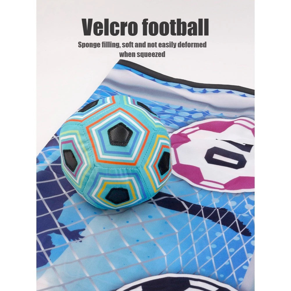 150CM Kids Football Game Set Indoor Outdoor Training Game Mat with Target Areas Practice Shoot Gifts for Children