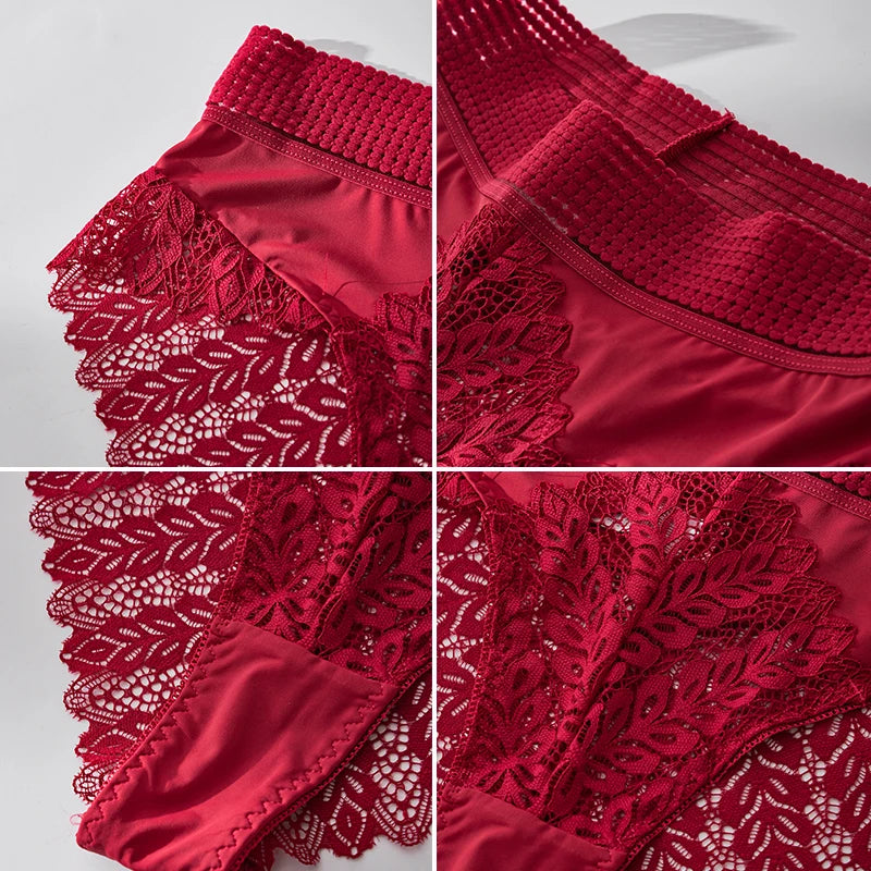 3PCS/set Sexy Brazilian Panties for Women Pants Sets Hot Ladies Underwear Female Lingerie Bra Bikini Solid Color Hollow Briefs