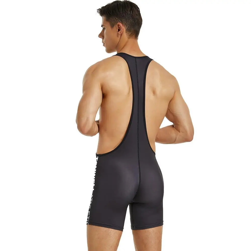 SEOBEAN Mens Undershirts Bodysuit Wrestling Singlet Fitness Workout One-piece Vest Bodywear Underwear Bodybuilding Jumpsuit