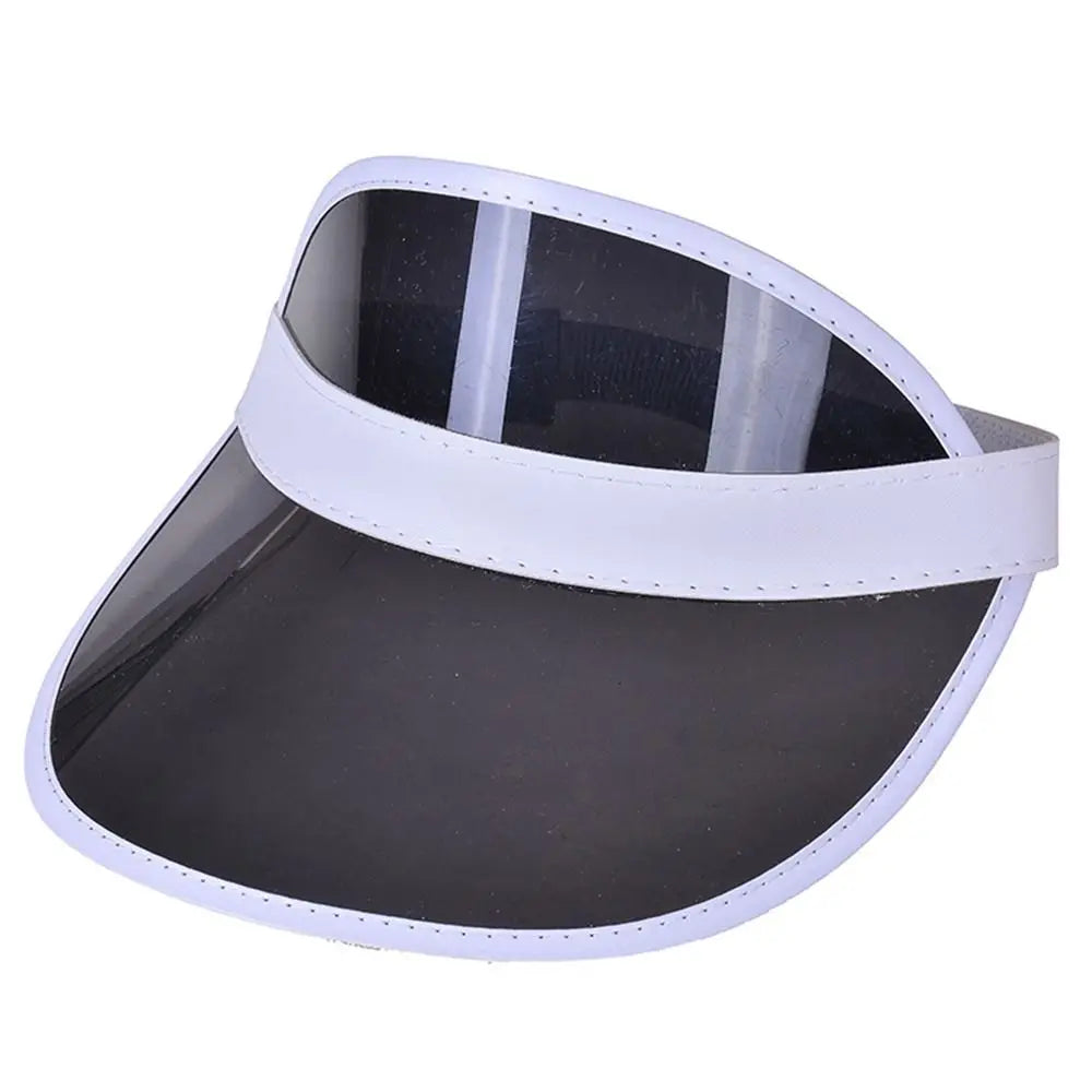 Summer Baseball Hat Anti-UV Sunshade Hat Empty Top Transparent Plastic Visor Caps Sunshade Bicycle Sun Hat Sports Accessories