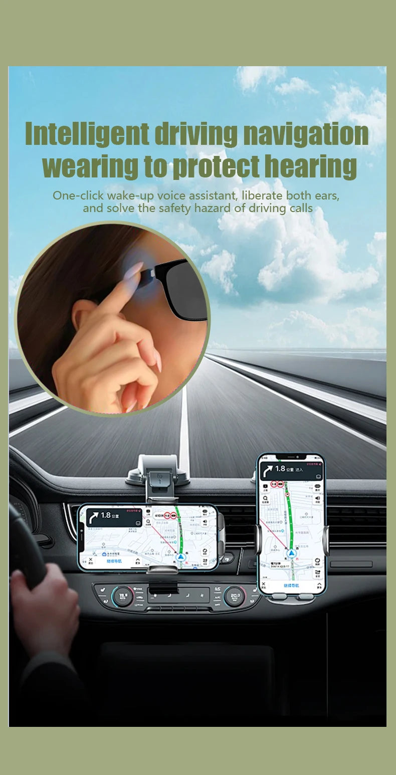 LIGE Bluetooth Inteligente Glasses Life Waterproof Smart Glasses Anti-blue Glasses Anti-ultraviolet Sunglasses for Android iOS