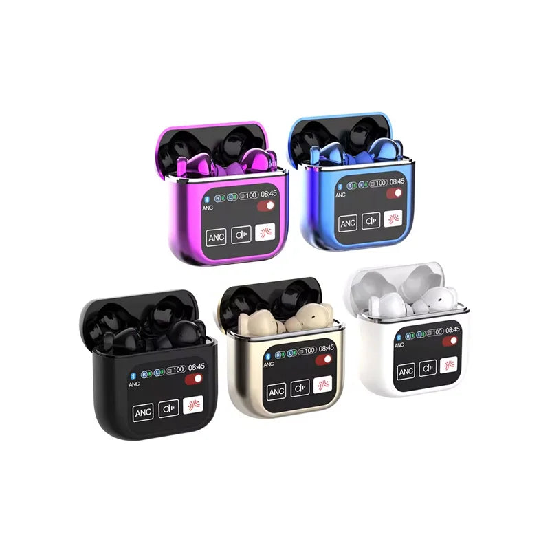 Bluetooth 5.4 Wireless Earphones LED Digital Display Gaming Headset Sport Headphones HiFi Sound Low Latency Earbuds